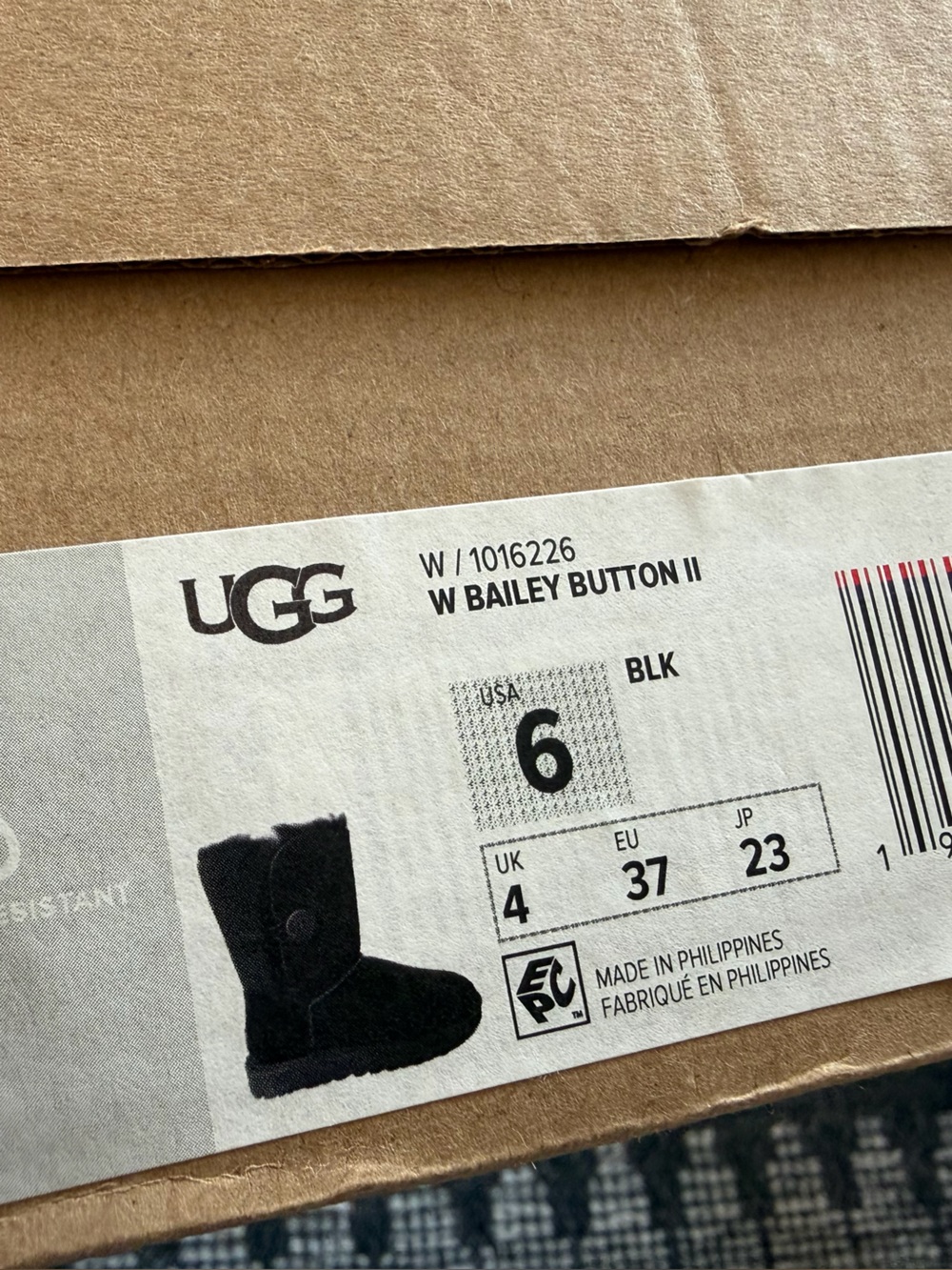 UGG Women's Bailey Button II Boot - Black